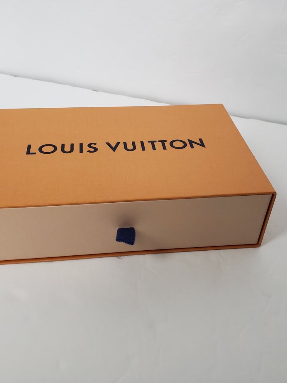 Authentic LOUIS VUITTON Drawer Empty Cardboard Paper Orange Box